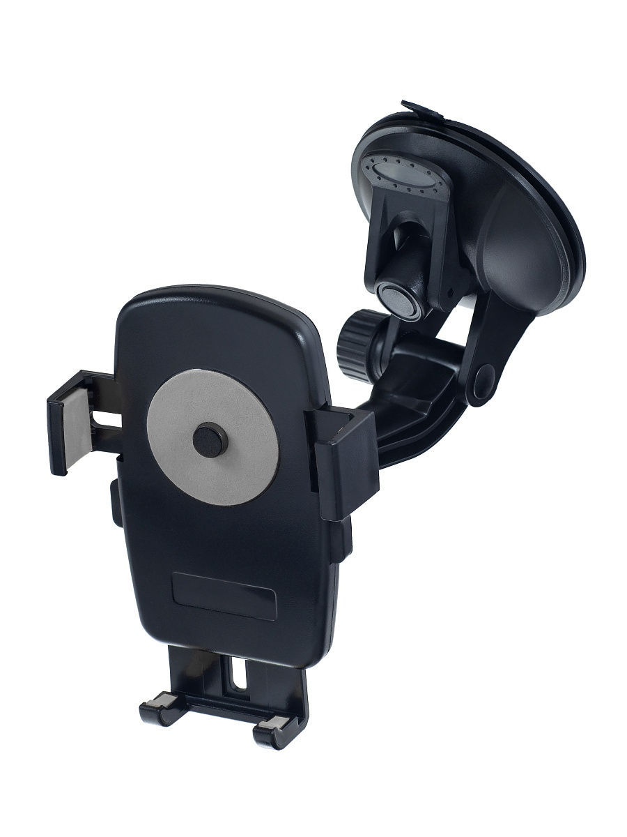 Автодержатель для смартфона навигатора до 6"One touch на стекло черный Perfeo арт PH-528   
