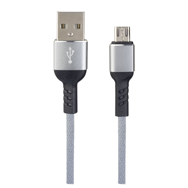 Кабель USB2.0 A вилка - Micro USB вилка, серый, 1м Perfeo арт. U4806    