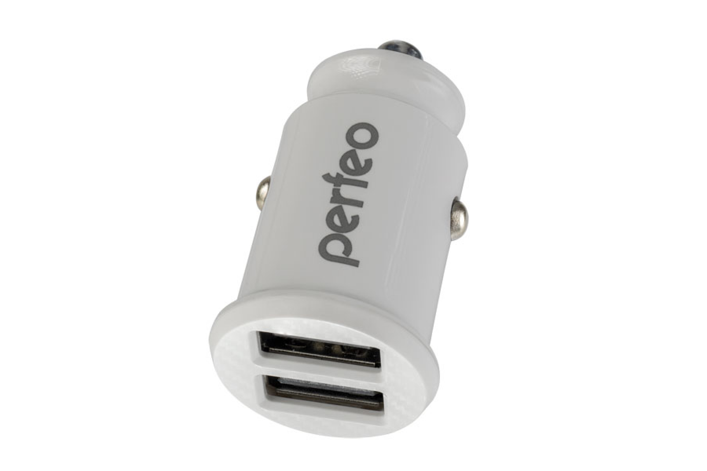 PERFEO Автомобильное зарядное устройство c двумя разъемами USB, 2х2.4А, белый, "CAR" арт. PF_A4459  