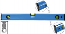 Уровень "Модерн" фрезерованные грани, 3 глазка, синий, шкала, 600 мм FIT арт. 18406  