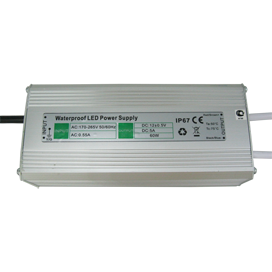 Блок питания для LED-ленты 60W 12V IP67 (герметичный) ECOLA арт. B7L060ESB