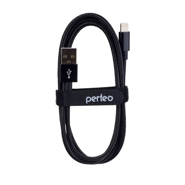 Кабель для iPhone USB - 8PIN черный, 3м Perfeo арт. I4304  