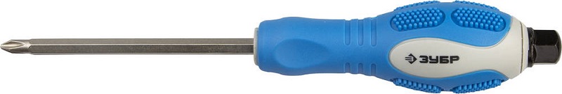 Отвертка "АВТО-ЭКСПЕРТ" ударная, стержень с усилителем под ключ, РН2х100 мм  ЗУБР  арт. 25272-2-100