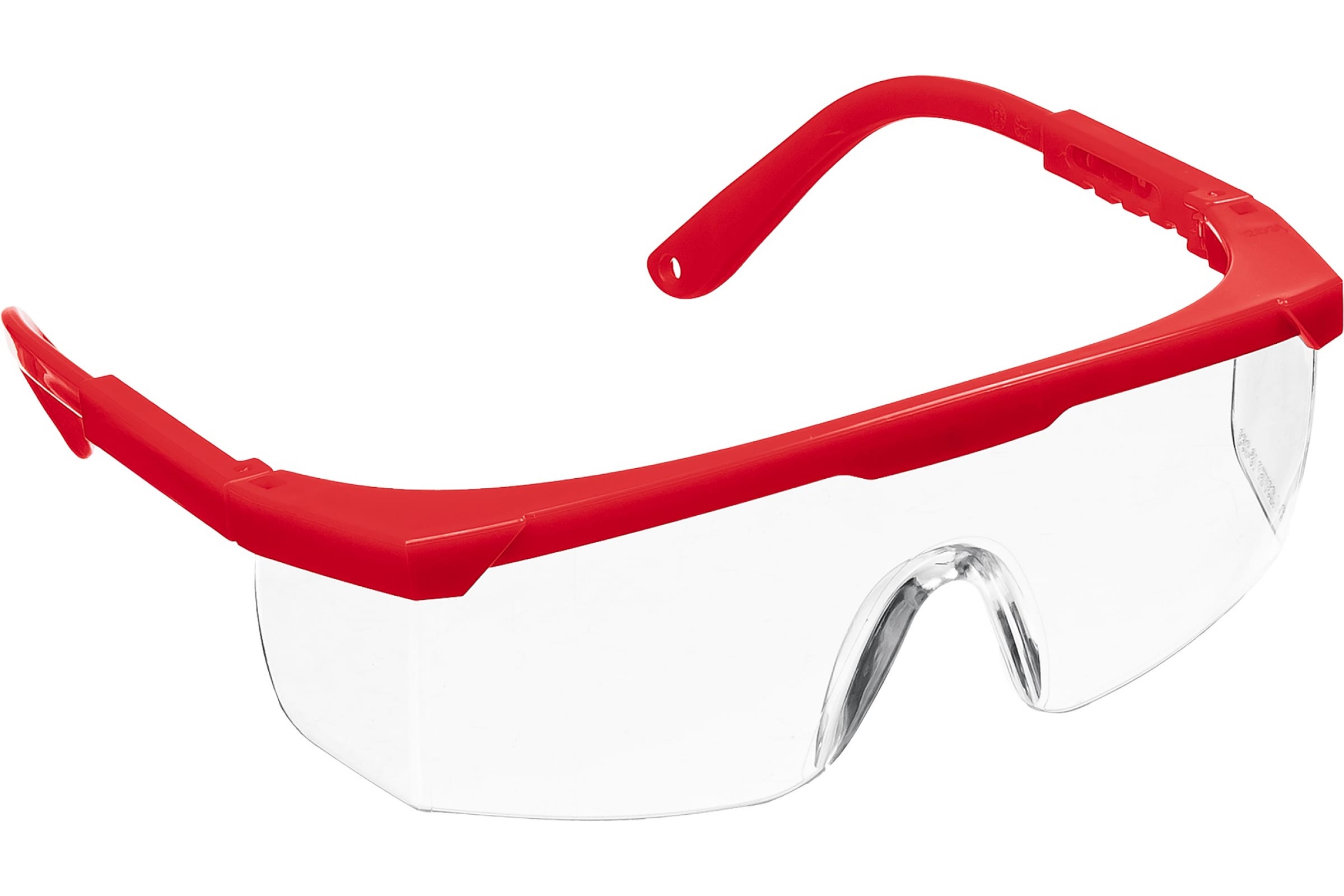 Очки прозрачные, защитные, открытого типа, монолинза с доп. боковой защитой ЗУБР Спектр 5 арт.110328
