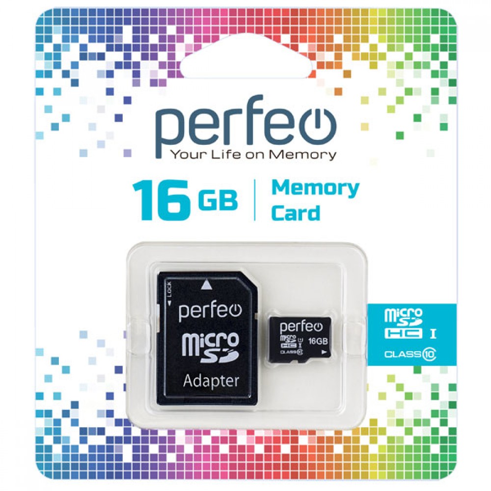 Карта памяти microSD 16GB High-Capacity Perfeo арт. PF16GMCSH10A       
