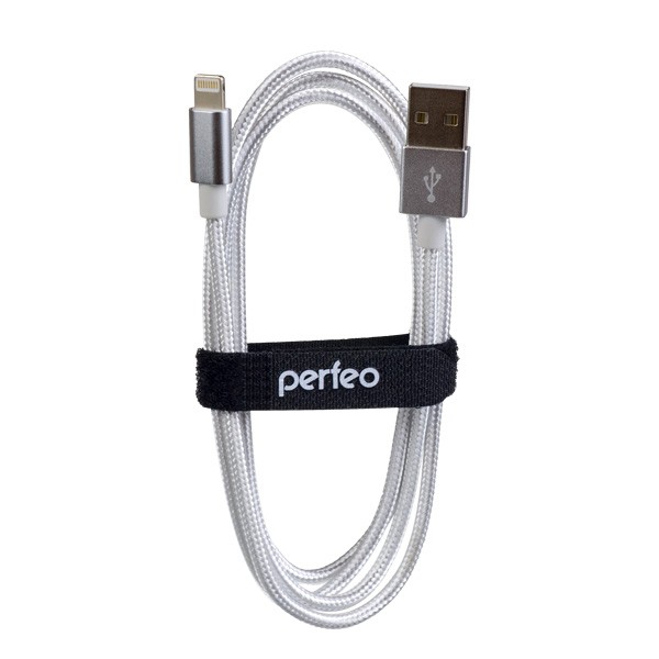 Кабель для iPhone USB - 8PIN белый 1м Perfeo арт. I4301  