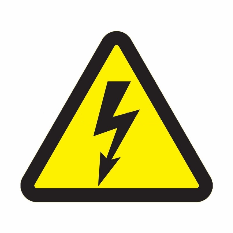 Знак электробезопасности "Опасность поражения электротоком" 100х100х100мм   REXANT  арт. 56-0033